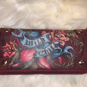 Isabella Fiore Wild Child Tattoo Leather Wallet
